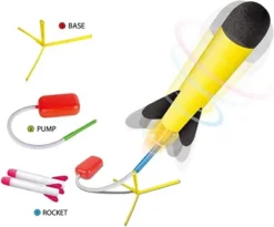 Toy Jump Rocket Launcher - Jump Rocket Set Includes 6 Rockets - Play22usa