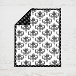 Bacati - Classic Damask Black/Grey/White 10 Pc Crib Bedding Set With 2 Crib Fitted Sheets -Children's Toys GUEST 1d8b8290 40d4 4f5b a0de 8816dda83a1e