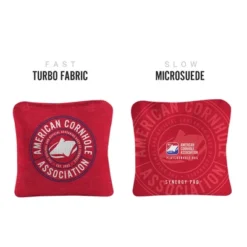 Official ACA Tournament Badge Synergy Pro Red Cornhole Bags (Set Of 4)