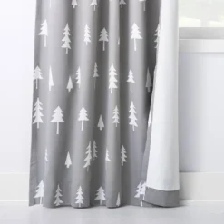Blackout Curtain Panel Trees - Cloud Island™ Gray -Children's Toys GUEST 22582301 9f26 419e 896e 88f3bc1f911f