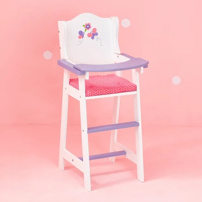 Olivia's Little World Little Princess Kids Baby Doll High Chair, Purple 1 Olivia's Little World Little Princess Kids Baby Doll High Chair, Purple