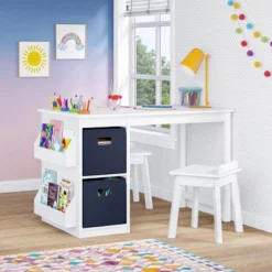 Kids' Art Activity Table With Storage White - RiverRidge Home -Children's Toys GUEST 2c3a1141 403c 43ba b631 4e89f537ea11