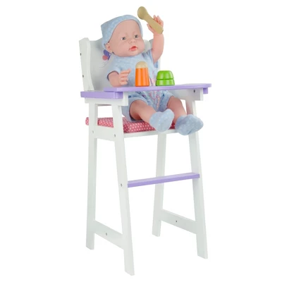 Olivia's Little World Little Princess Kids Baby Doll High Chair, Purple 6 Olivia's Little World Little Princess Kids Baby Doll High Chair, Purple - Image 6