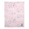 Lambs & Ivy Disney Baby Minnie Mouse Appliqued Pink Star Fleece Baby Blanket