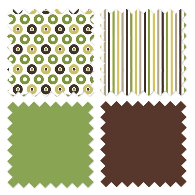 Bacati - Mod Dots/Stripes Green/yellow/choco Dots Changing Pad Cover 8 Bacati - Mod Dots/Stripes Green/yellow/choco Dots Changing Pad Cover - Image 8