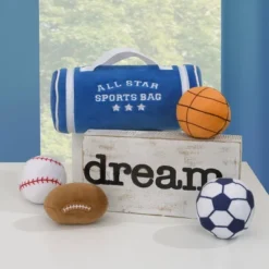 Little Love By NoJo All Star Sports Bag Toy Set - Blue Plush - 5pc -Children's Toys GUEST 3a4ec6fd 4691 432d b9d3 d031398d42a9