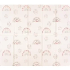 JumpOff Jo - Extra Large Waterproof Foam Padded Play Mat For Babies Play & Tummy Time - 77x70 Sunshine And Rainbows -Children's Toys GUEST 3ba1d5df 1833 407d 84d4 8e0a49ce636b