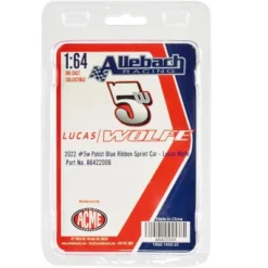 Children's Toys 15 Winged Sprint Car #5W Lucas Wolfe "Pabst Blue Ribbon" Lucas Wolfe Racing "World Of Outlaws" 2022 1/64 Diecast Model Car By ACME