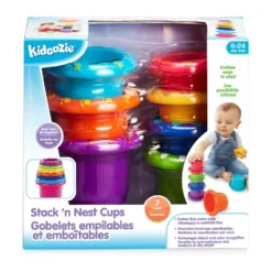 Kidoozie Stack N Nest Cups, Developmental Toy For Infants And Toddlers Ages 6 -24 Months -Children's Toys GUEST 427dc47c 931f 4d46 9028 f02d7dafe0ec
