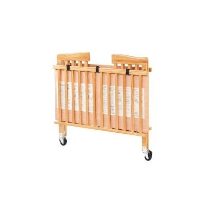 L.A. Baby The Little Wood Crib Mini/Portable Folding Wood Crib - Natural 1 L.A. Baby The Little Wood Crib Mini/Portable Folding Wood Crib - Natural
