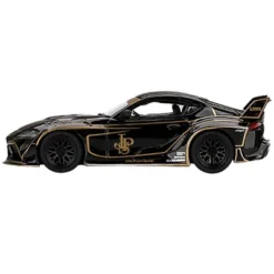 Toyota GR Supra LB Works RHD Black "JPS (John Player Special)" Lt Ed To 3600 Pcs 1/64 Diecast Model Car By True Scale Miniatures