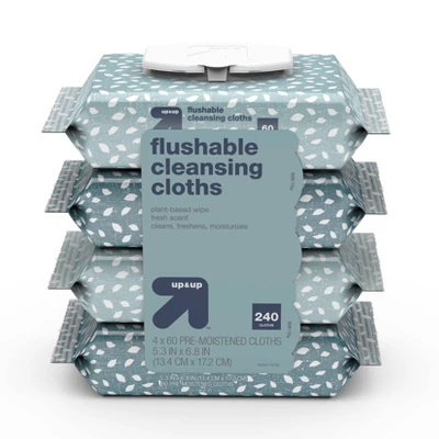 Flushable Cleaning Cloths - Fresh Scent - Up & Up™ 12 Flushable Cleaning Cloths - Fresh Scent - Up & Up™ - Image 12