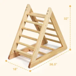 Costway Wooden Climbing Pikler Triangle With Climbing Ladder For Toddler Step Training 17 Costway Wooden Climbing Pikler Triangle With Climbing Ladder For Toddler Step Training -Children's Toys GUEST 67cb9fe2 1d81 4c81 a695 425e5f0b665e
