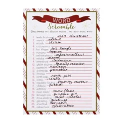 Blue Panda 50 Sheets Christmas Word Scramble Game, Holiday Party Activity For Family, 5 X 7 In -Children's Toys GUEST 6b701e60 e883 4ee5 a1ff 51fc7ad08517