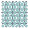 Bacati - Noah Dots/Cross Mint/Navy Crib/Toddler Bed Skirt
