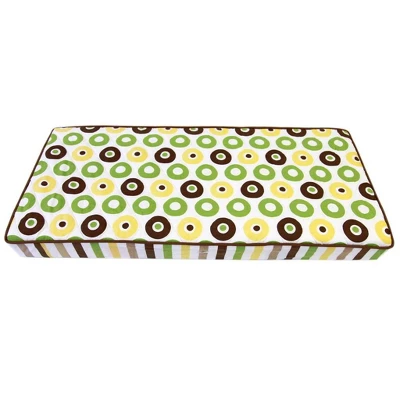 Bacati - Mod Dots/Stripes Green/yellow/choco Dots Changing Pad Cover 7 Bacati - Mod Dots/Stripes Green/yellow/choco Dots Changing Pad Cover - Image 7