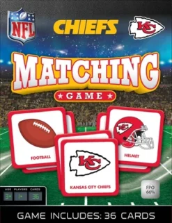 MasterPieces Officially Licensed NFL Kansas City Chiefs Matching Game For Kids And Families