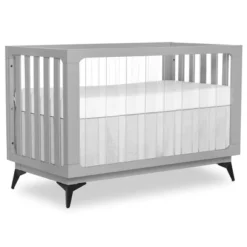 Evolur Acrylic Millennium 4 In 1 Convertible Crib