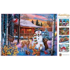 MasterPieces 300 Piece EZ Grip Christmas Jigsaw Puzzle - Winter Visitors -Children's Toys GUEST 8d709ba2 5bfe 4695 9692 d557121cacde