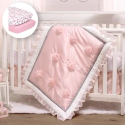 The Peanutshell Arianna Crib Bedding Set, Pink Floral, 4pc To 12 Pc, For Girls -Children's Toys GUEST a5c14e2d 9bce 4104 a194 4b45b5a81c2b