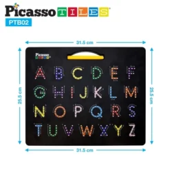 PicassoTiles® Double-Sided Magnetic Drawing Board, 12" X 10", Letters & Numbers 10 PicassoTiles® Double-Sided Magnetic Drawing Board, 12" X 10", Letters & Numbers -Children's Toys GUEST bef0d83f d17e 4b2f 869a 3a34d249c9c8