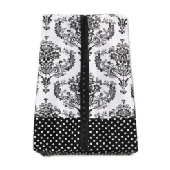 Bacati - Classic Damask Black/Grey/White 10 Pc Crib Bedding Set With 2 Crib Fitted Sheets -Children's Toys GUEST c5b6947a 8281 471d 8afb d4567c92d221