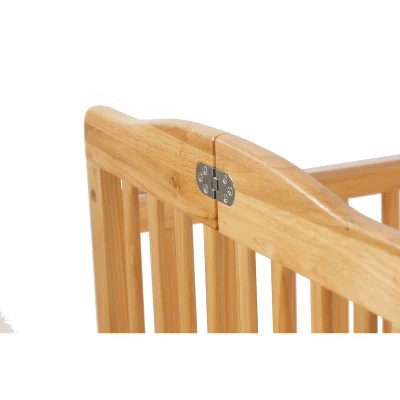 L.A. Baby The Little Wood Crib Mini/Portable Folding Wood Crib - Natural 4 L.A. Baby The Little Wood Crib Mini/Portable Folding Wood Crib - Natural - Image 4