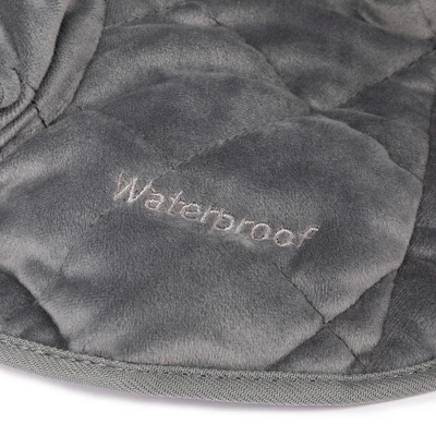 Diono Ultra Dry Seat Deluxe, 2-Pack Car Seat Waterproof Training Pad, For Car Seats And Strollers, Gray 2 Diono Ultra Dry Seat Deluxe, 2-Pack Car Seat Waterproof Training Pad, For Car Seats And Strollers, Gray - Image 2