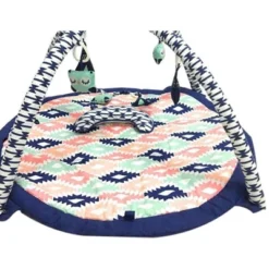 Bacati - Baby Activity Gyms & Playmats (Aztec Design/Print Coral/Mint/Navy) -Children's Toys GUEST e3929085 2b65 4539 9a81 cbf80cbdc2c2
