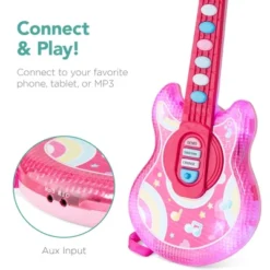 Best Choice Products 19in Kids Flash Guitar, Pretend Play Musical Instrument Toy For Toddlers W/ Mic, Stand - Pink -Children's Toys GUEST e3ff5d99 86cc 482c 94c6 4a25a5a4f735