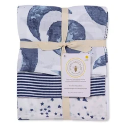 Burt's Bees Baby Burt's Bees Baby® Woven Organic Cotton Muslin Blankets - Hello Moon - 3pk