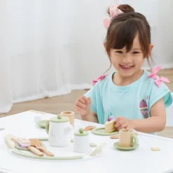 Teamson Kids Little Chef Frankfurt 20-pc. Wooden Play Kitchen Tea Party Set -Children's Toys GUEST ec7f2503 50be 4095 9394 7a7d5493b0ca