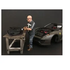 "Chop Shop" Mr. Fabricator Figurine For 1/18 Scale Models By American Diorama