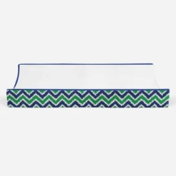 Bacati - MixNMatch Blue/Green White Changing Pad Cover -Children's Toys GUEST fe14ea31 0375 4b37 bd38 e50e0a6024e6