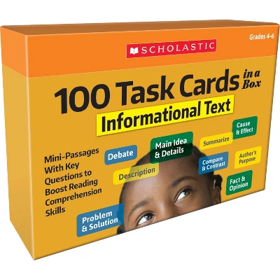 Scholastic Teacher Resources 100 Task Cards In A Box: Informational Text 1 Scholastic Teacher Resources 100 Task Cards In A Box: Informational Text